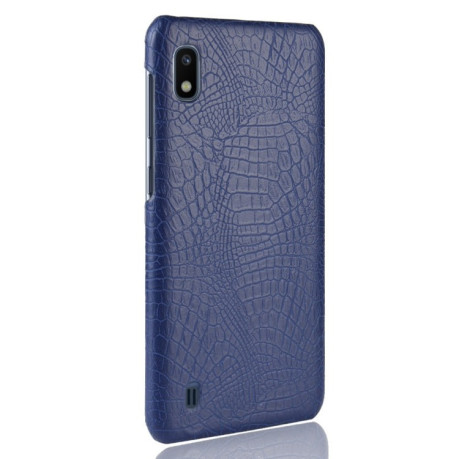 Удароміцний чохол Crocodile Texture на Samsung Galaxy A10-синій