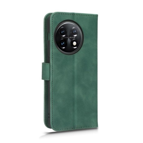 Чехол-книжка Skin Feel Magnetic для OnePlus 11 - зеленый