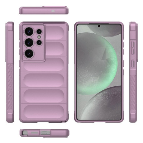 Силіконовий чохол Magic Flannel для Samsung Galaxy S25 Ultra 5G - фіолетовий