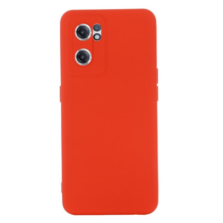 Силиконовый чехол Solid Color Liquid Silicone на Reno7 5G Global/ Find X5 Lite/OnePlus Nord CE2 5G - красный