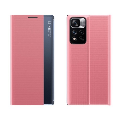 Чохол-книжка Clear View Standing Cover для Xiaomi Redmi Note 11 Pro 5G (China)/11 Pro+ - рожевий