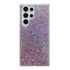 Противоударный чехол Glitter Sequins Epoxy для Samsung Galaxy S24 Ultra 5G - розовый