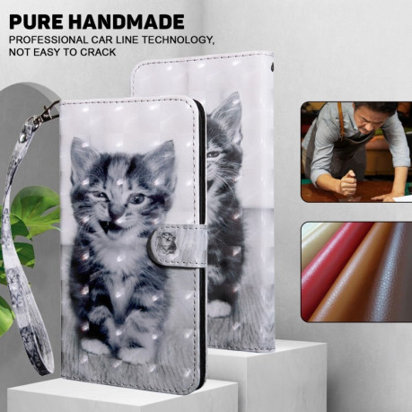 Чехол-книжка 3D Painting для Samsung Galaxy A16 5G - Cat