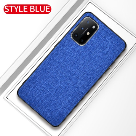 Противоударный чехол Cloth Texture на Samsung Galaxy A72 - синий