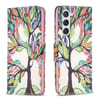 Чехол-книжка Colored Drawing Pattern для Samsung Galaxy S25 5G - Life