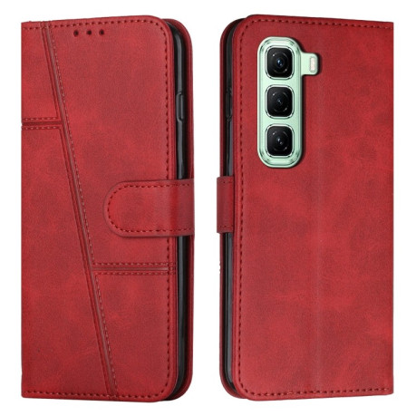 Чохол-книжка Stitching Calf Texture для Infinix Hot 50 4G - червоний