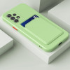 Протиударний чохол Card Slot Design для Samsung Galaxy M33 5G / M53 5G - світло-зелений
