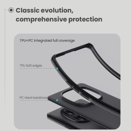 Противоударный чехол NILLKIN Super Frosted для Xiaomi Redmi Note 14 Pro+ 5G - зеленый