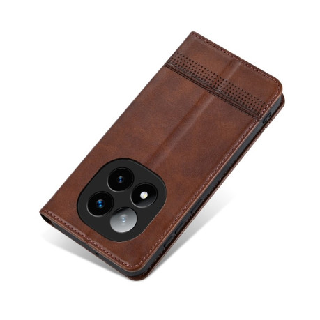 Чехол-книжка AZNS Magnetic Calf на Xiaomi Redmi Note 14 Pro 5G/Poco X7 - темно-коричневый