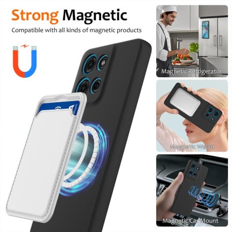 Силіконовий чохол Shockproof Silicone з Magsafe на Motorola Moto G15/G15 Power - чорний