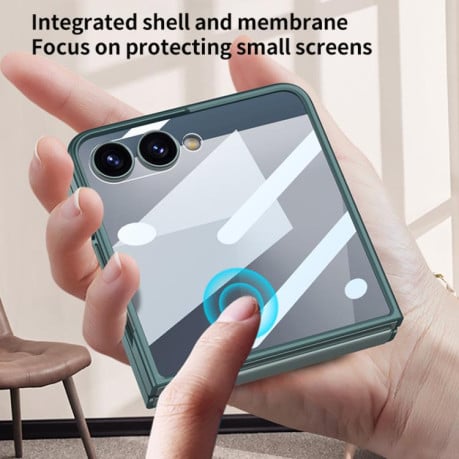 Противоударный чехол GKK Wristband для Samsung Galaxy Flip 7 5G - фиолетовый