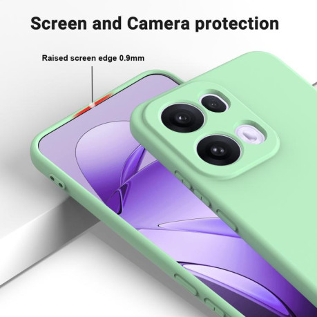 Силіконовий чохол Solid Color Liquid Silicone на OPPO Reno13 Pro 5G - зелений