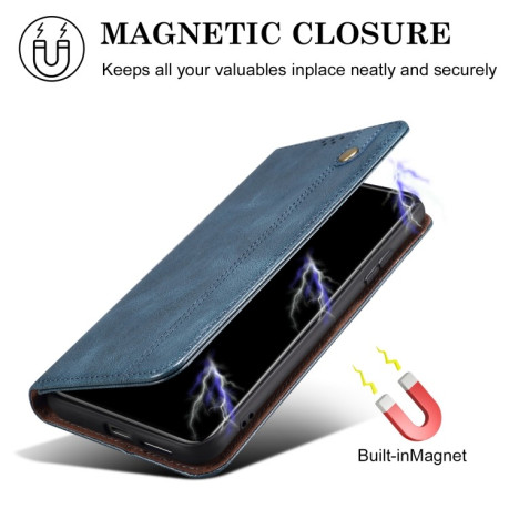 Чехол-книжка Simple Wax Crazy Horse для Samsung Galaxy A56 5G - синий