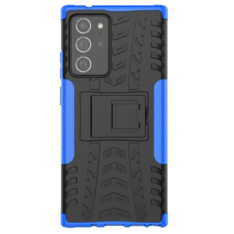Противоударный чехол Tire Texture на Samsung Galaxy Note 20 Ultra - синий