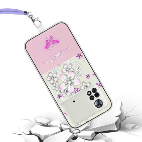 Чохол Bronzing Butterfly Flower для Xiaomi Poco X4 Pro 5G - Cherry Blossoms