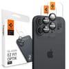 Комплект защитных стекол на камеру Spigen Glass tR EZ Fit Optik Pro для  iPhone 16 Plus - Black