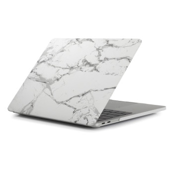 Мраморный Чехол Soft Touch Marble Water Stick для Macbook Pro 16 - Серый