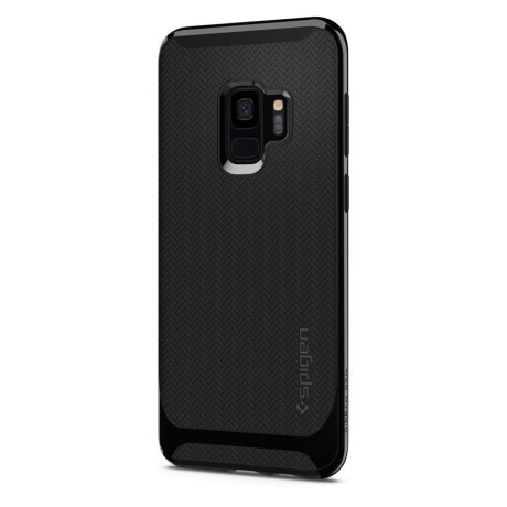 Оригинальный чехол Spigen Neo Hybrid на Samsung Galaxy S9 Shiny Black