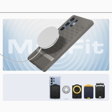 Оригінальний чохол Caseology Parallax Mag MagSafe для Samsung Galaxy S25 Ultra - Gray