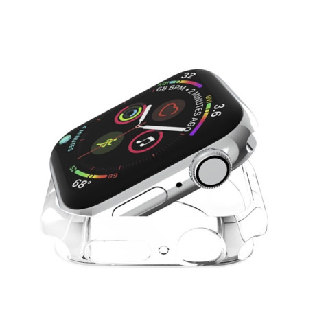 Противоударная накладка Round Hole для Apple Watch Series 5 / 4 44mm - прозрачная