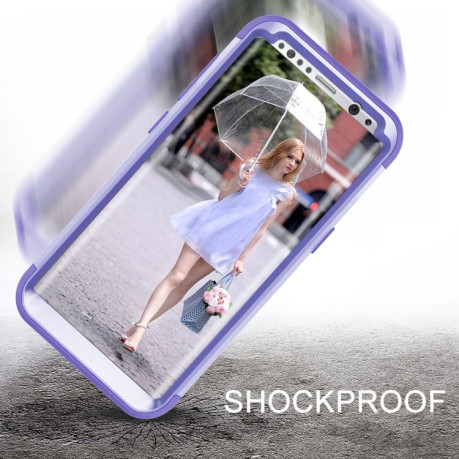 Противоударный Чехол Dropproof 3 in 1 для Samsung Galaxy S8 + / G9550 - фиолетовый
