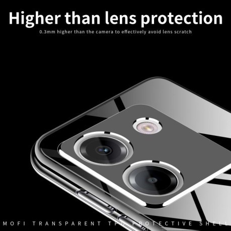Ультратонкий чехол MOFI Ming Series для Xiaomi Poco M7 Pro - прозрачный