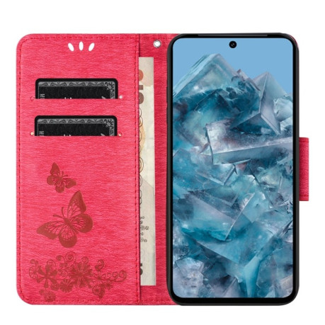 Чохол-книжка Embossed Butterfly для Google Pixel 8 Pro - червоний