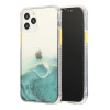 Протиударний чохол Marble Pattern Glittery Powder на iPhone 12/12 Pro - зелений