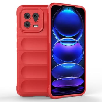 Силиконовый чехол Magic Flannel для Xiaomi 13 - красный