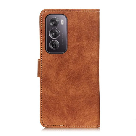 Чохол-книжка KHAZNEH Cowhide Texture на OPPO Reno 12 Pro 5G Global - коричневий