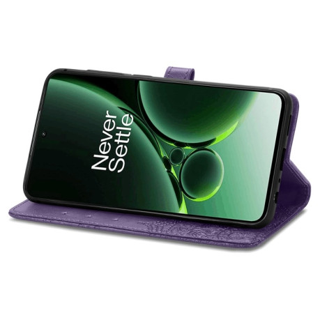 Чехол-книжка Mandala Embossing Pattern на OnePlus Nord 3 5G - фиолетовый