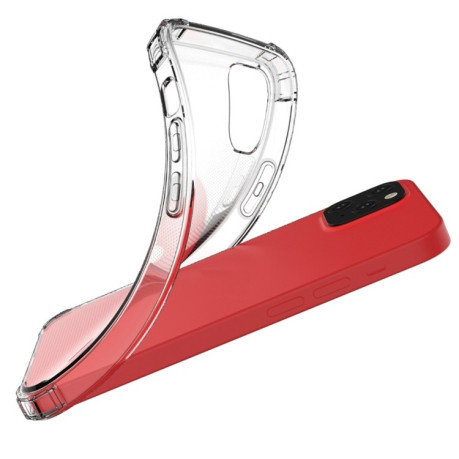 Противоударный силиконовый чехол на iPhone 12 Mini - прозрачный