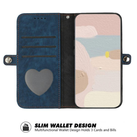 Чохол-книжка Buckle Double Fold Hand Strap Leather Samsung Galaxy F16 5G / M16 5G - синій