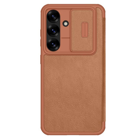Чохол-книжка Nillkin Qin Series для Samsung Galaxy S25+ 5G - коричневий
