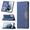 Чехол-книжка Magnetic Splicing для Samsung Galaxy S21 FE 5G - синий