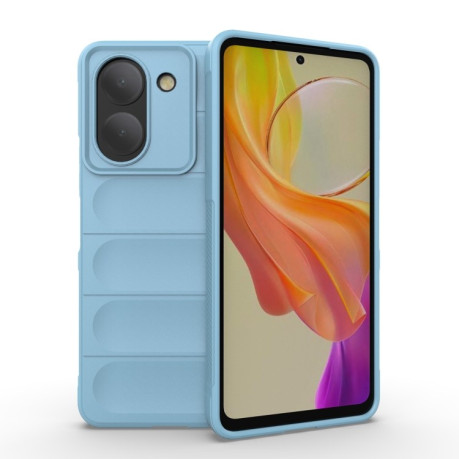 Силіконовий чохол Magic Flannel для Vivo Y36 4G - блакитний