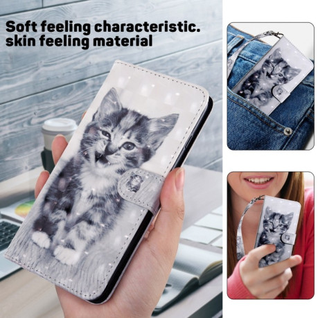 Чехол-книжка 3D Painting для Samsung Galaxy A16 5G - Cat