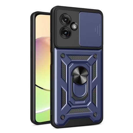 Протиударний чохол Camera Sliding для Motorola Moto G55 - синій
