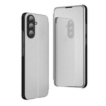 Чохол-книжка Clear View на Galaxy A27 5G — сріблястий