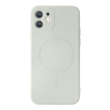 Противоударный чехол Liquid Silicone Full (Magsafe) для iPhone 12 Pro - белый