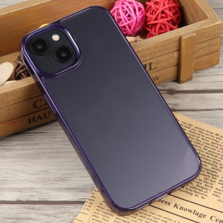 Противоударный чехол GEBEI Acrylic для iPhone 15 - фиолетовый