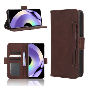 Чохол-книжка Skin Feel Calf на Realme 10 Pro - коричневий