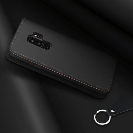 Кожаный чехол- книжка DUX DUCIS WISH Series на Samsung Galaxy S9 Plus - черный
