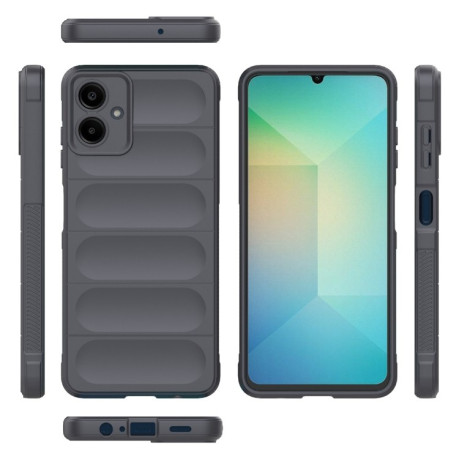 Силиконовый чехол Magic Flannel для Samsung Galaxy A06 4G - темно-серый