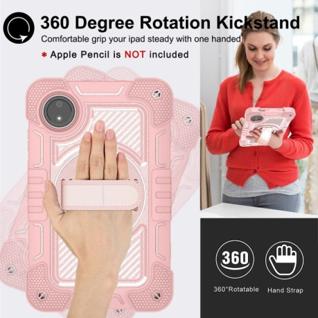 Чохол-книжка Acrylic 360 Degree Rotation Holder Leather для Redmi Pad SE 8.7 2024 - рожеве золото