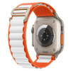 Ремешок Nylon Loop для Apple Watch Ultra 49mm - оранжево-белый