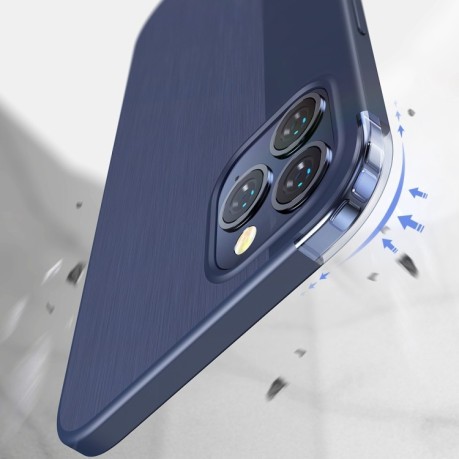 Противоударный чехол JOYROOM Shadow Series на iPhone 12 Mini - синий