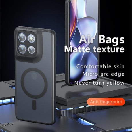 Чохол Armor MagSafe гібрид на Motorola Moto G86/G86 Power 5G - чорний