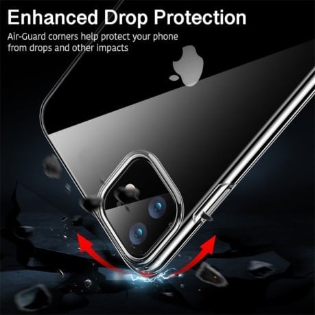 Ультратонкий ударозащитный силиконовый чехол ESR Essential Zero Series на iPhone 11-прозрачный