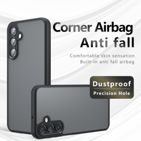 Противоударный чехол Armor Precise Hole PC Hybrid TPU для Samsung Galaxy A56 5G - прозрачный